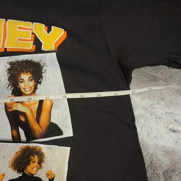 WHIT NIT INC WHITNEY HOUSTON Women's Graphic Concert Cotton T-shirt Size Large - Picture 11 of 12
